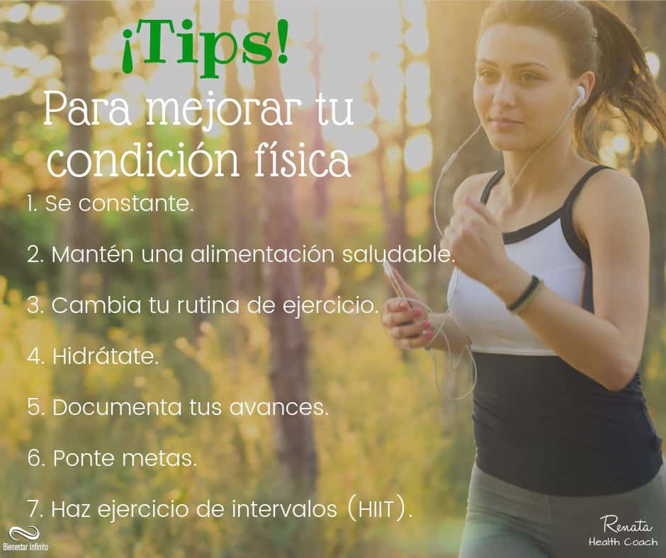 ¡Tips! Para mejorar tu condición física