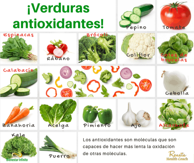 ¡ Verduras antioxidantes !