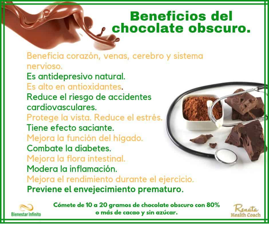 Beneficios del chocolate obscuro