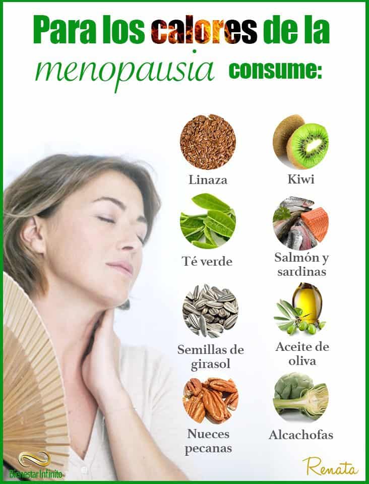 Para los calores de la menopausia consume: